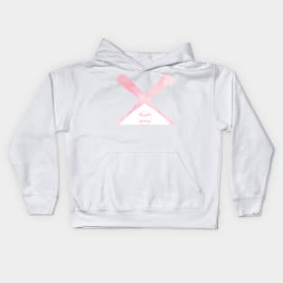 Softball Pink Kids Hoodie